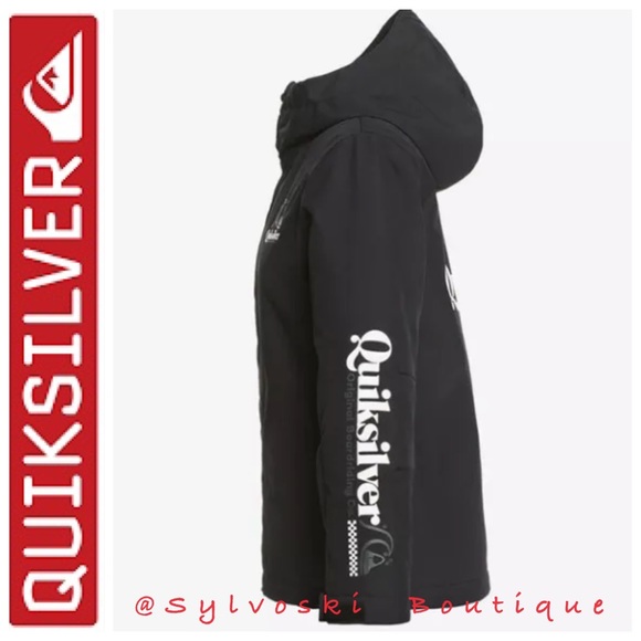 🔥QUIKSILVER Boy's In The Hood Snow Jacket NWT - Picture 11 of 16
